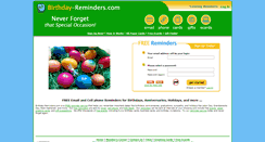 Desktop Screenshot of birthday-reminders.com